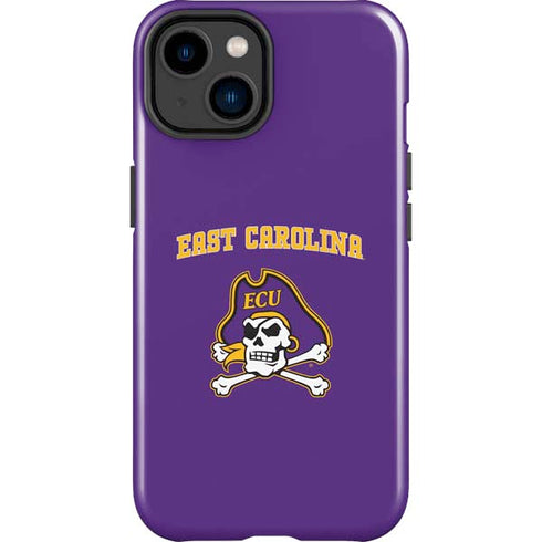 East Carolina University ECU Pirates Logo iPhone 15 Impact Case