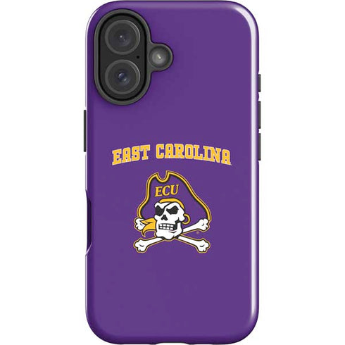 East Carolina University ECU Pirates Logo iPhone 16 Impact Case