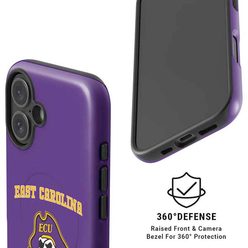East Carolina University ECU Pirates Logo iPhone 16 Magsafe Impact Case