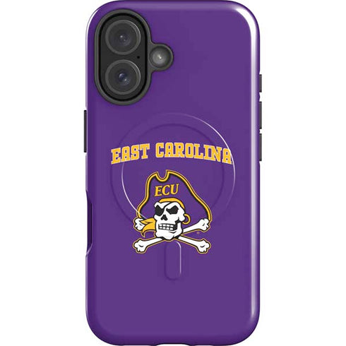 East Carolina University ECU Pirates Logo iPhone 16 Plus Magsafe Impact Case