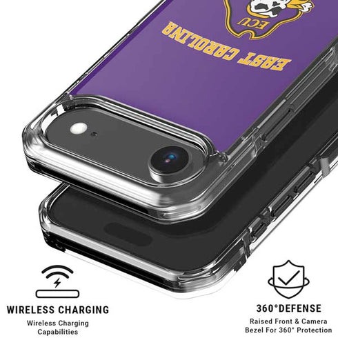 East Carolina University ECU Pirates Logo iPhone 17 Air Clear Case