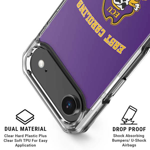 East Carolina University ECU Pirates Logo iPhone 17 Air Clear Case