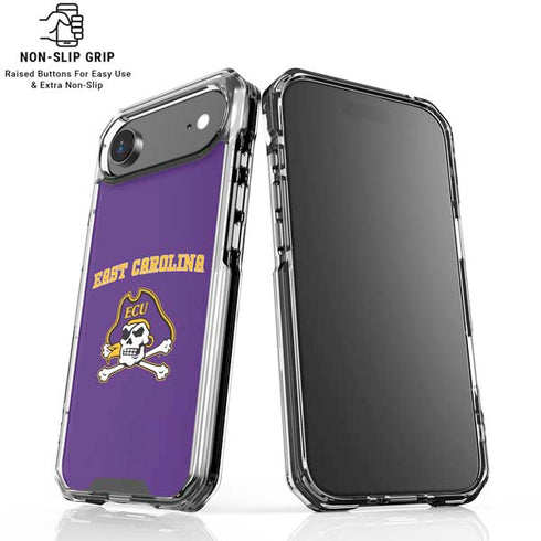 East Carolina University ECU Pirates Logo iPhone 17 Air Clear Case