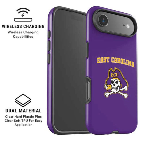 East Carolina University ECU Pirates Logo iPhone 17 Air Magsafe Impact Case