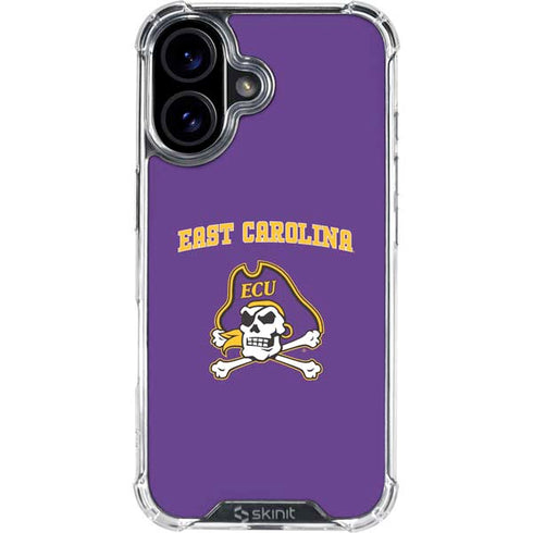 East Carolina University ECU Pirates Logo iPhone 17 Clear Case