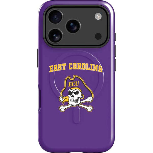 East Carolina University ECU Pirates Logo iPhone 17 Pro Magsafe Impact Case
