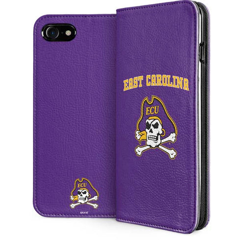 East Carolina University ECU Pirates Logo iPhone SE (2nd & 3rd Gen) Folio Case