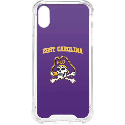 East Carolina University ECU Pirates Logo iPhone XS Clear Case