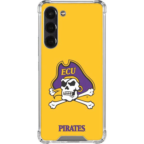 East Carolina University ECU Pirates Logo Yellow Galaxy S24 FE Clear Case