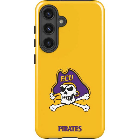 East Carolina University ECU Pirates Logo Yellow Galaxy S25 Impact Case