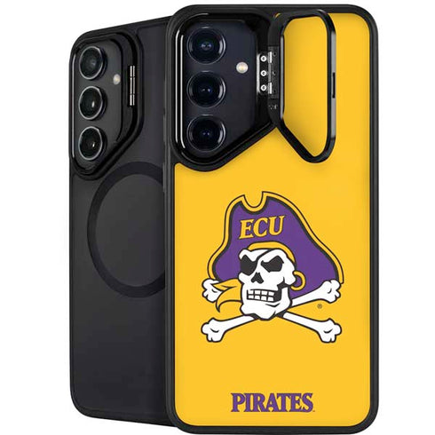 East Carolina University ECU Pirates Logo Yellow Galaxy S25 Kickstand Case