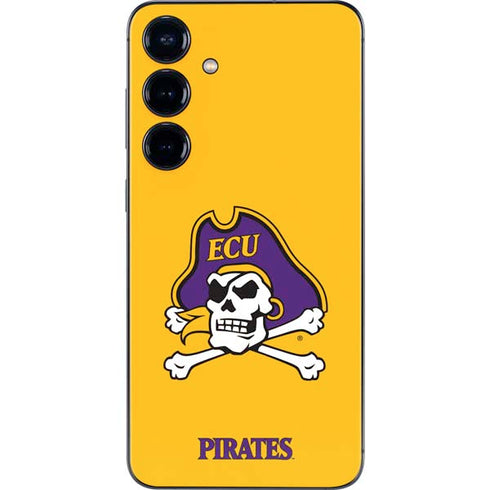 East Carolina University ECU Pirates Logo Yellow Galaxy S25 Plus Skin
