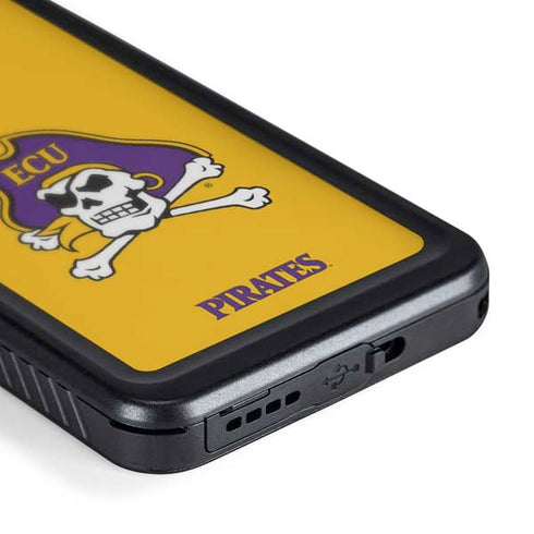East Carolina University ECU Pirates Logo Yellow Galaxy S24 Plus Waterproof Case