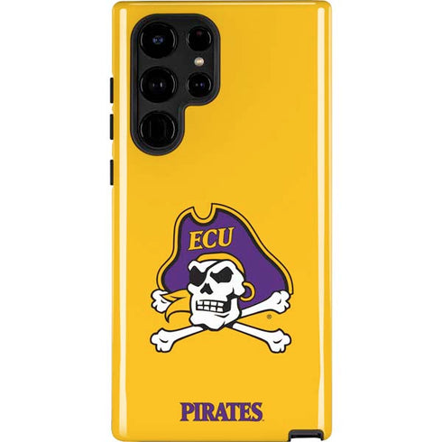 East Carolina University ECU Pirates Logo Yellow Galaxy S25 Ultra Impact Case