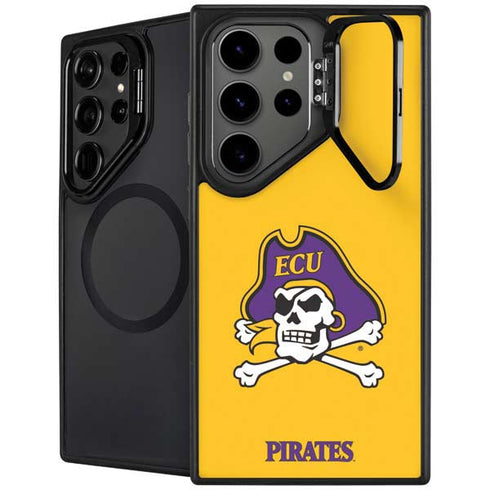 East Carolina University ECU Pirates Logo Yellow Galaxy S24 Ultra Kickstand Case