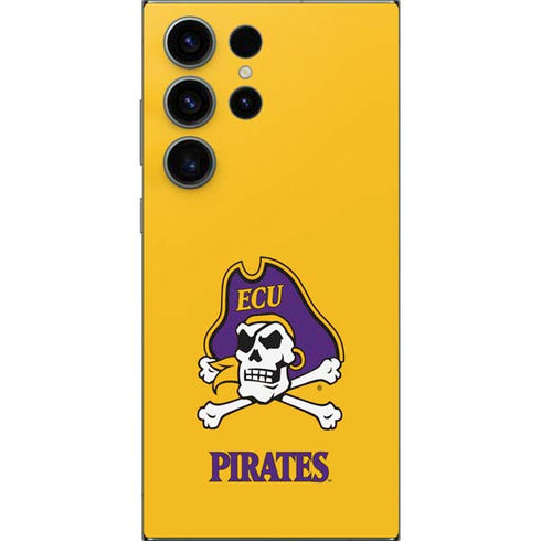 East Carolina University ECU Pirates Logo Yellow Galaxy S25 Ultra Skin