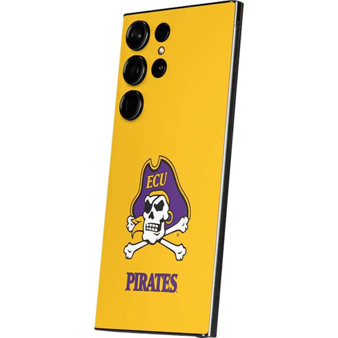 East Carolina University ECU Pirates Logo Yellow Galaxy S25 Ultra Skin