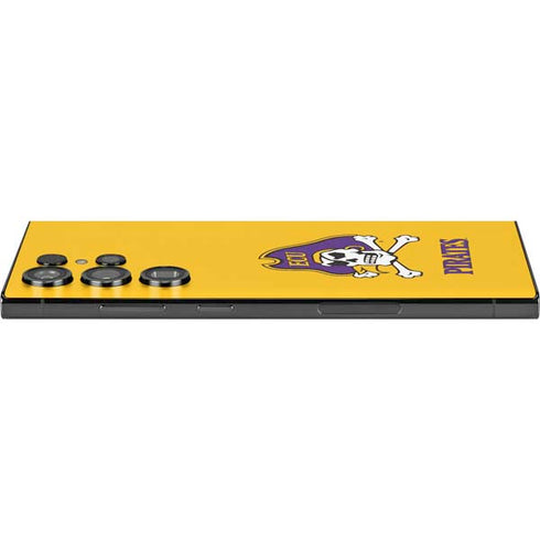 East Carolina University ECU Pirates Logo Yellow Galaxy S25 Ultra Skin