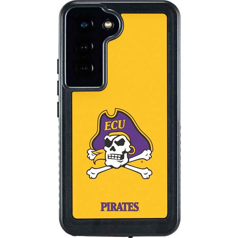 East Carolina University ECU Pirates Logo Yellow Galaxy S24 Waterproof Case