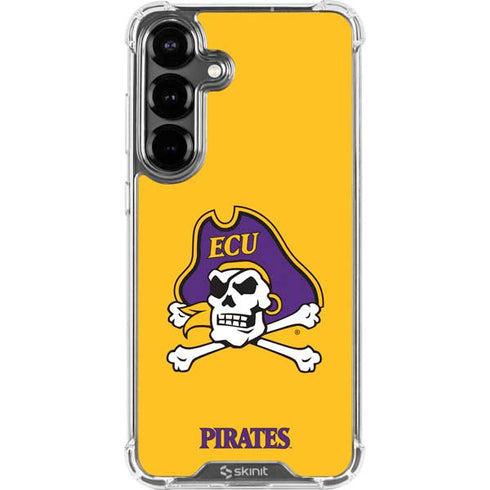 East Carolina University ECU Pirates Logo Yellow Galaxy S26 Clear Case