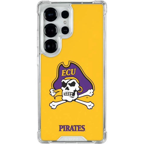 East Carolina University ECU Pirates Logo Yellow Galaxy S26 Ultra Clear Case