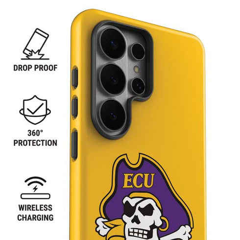East Carolina University ECU Pirates Logo Yellow Galaxy S26 Ultra Impact Case