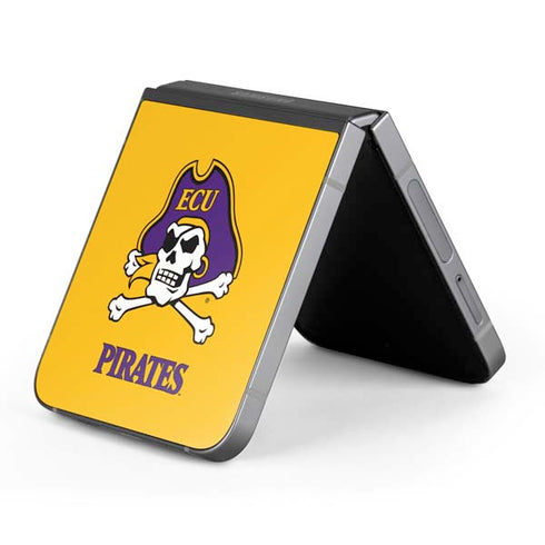 East Carolina University ECU Pirates Logo Yellow Galaxy Z Flip6 Skin