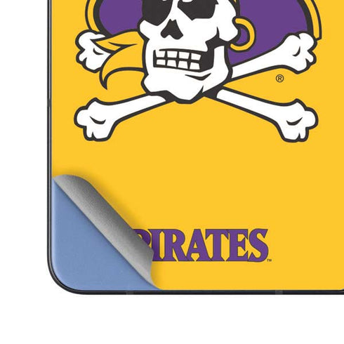 East Carolina University ECU Pirates Logo Yellow Galaxy Z Fold5 5G Skin