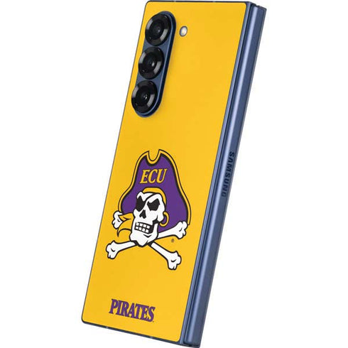East Carolina University ECU Pirates Logo Yellow Galaxy Z Fold6 Skin