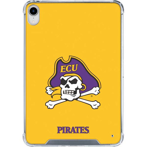 East Carolina University ECU Pirates Logo Yellow iPad 11th Gen (2025) Clear Case