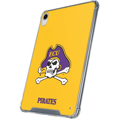 East Carolina University ECU Pirates Logo Yellow iPad 11th Gen (2025) Clear Case