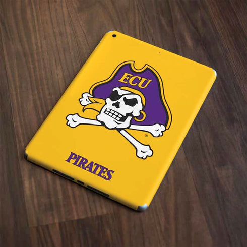 East Carolina University ECU Pirates Logo Yellow Apple iPad Skin