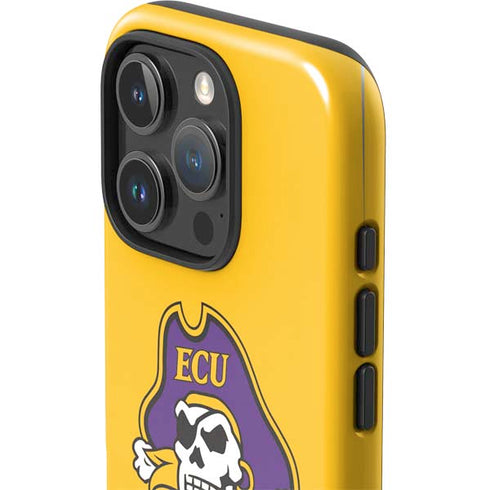 East Carolina University ECU Pirates Logo Yellow iPhone 16 Pro Max Impact Case