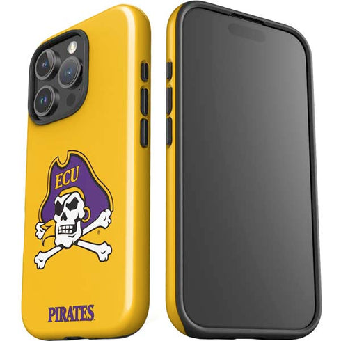 East Carolina University ECU Pirates Logo Yellow iPhone 16 Pro Max Impact Case