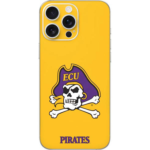 East Carolina University ECU Pirates Logo Yellow iPhone 16 Pro Max Skin