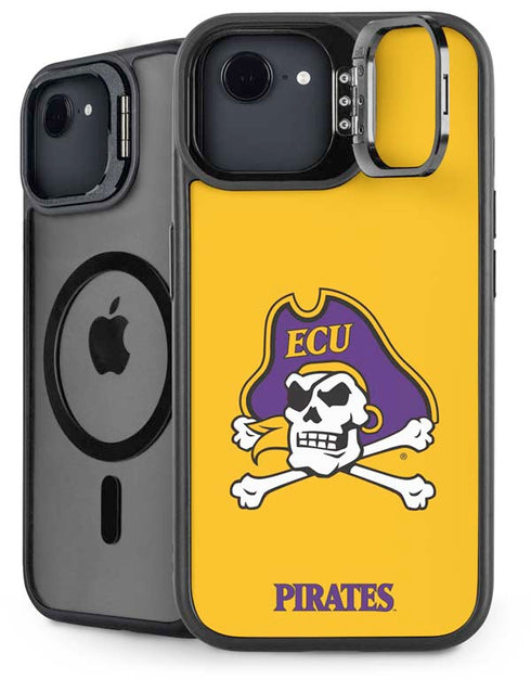 East Carolina University ECU Pirates Logo Yellow iPhone 16e Kickstand Case