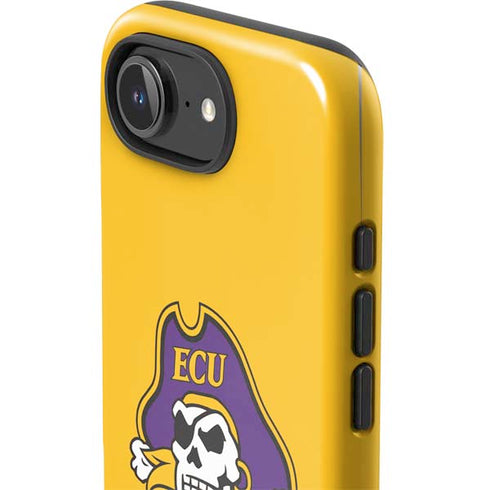 East Carolina University ECU Pirates Logo Yellow iPhone 16e Impact Case