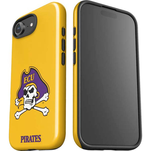 East Carolina University ECU Pirates Logo Yellow iPhone 16e Impact Case