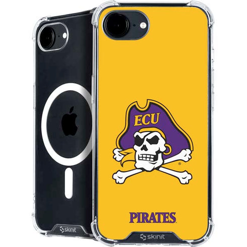 East Carolina University ECU Pirates Logo Yellow iPhone 16e MagSafe Case