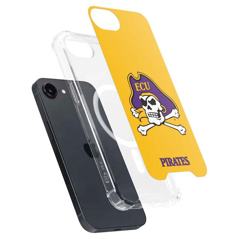 East Carolina University ECU Pirates Logo Yellow iPhone 16e MagSafe Case