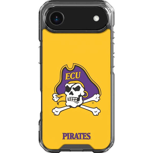 East Carolina University ECU Pirates Logo Yellow iPhone 17 Air Clear Case