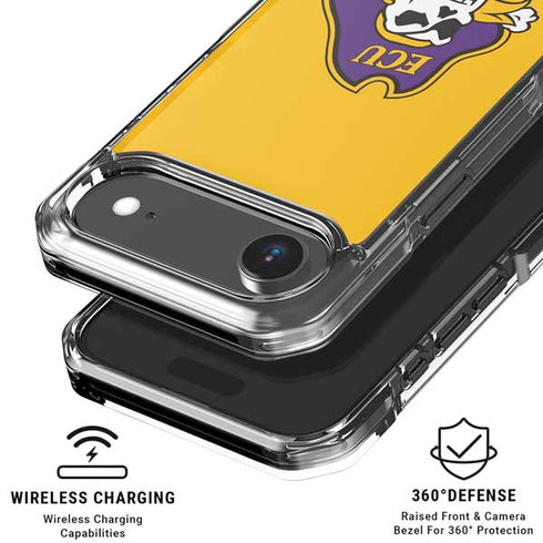 East Carolina University ECU Pirates Logo Yellow iPhone 17 Air Clear Case