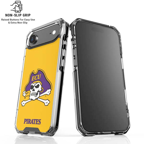 East Carolina University ECU Pirates Logo Yellow iPhone 17 Air Clear Case