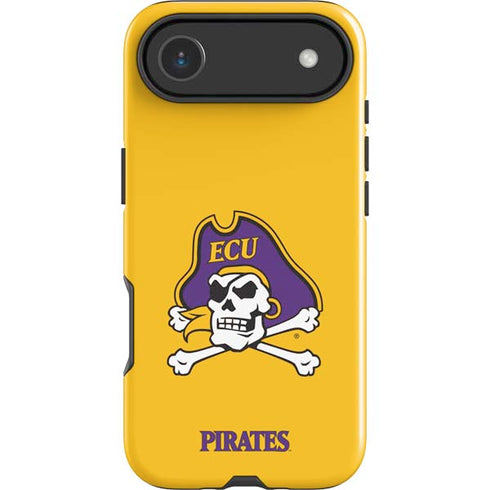 East Carolina University ECU Pirates Logo Yellow iPhone 17 Air Impact Case