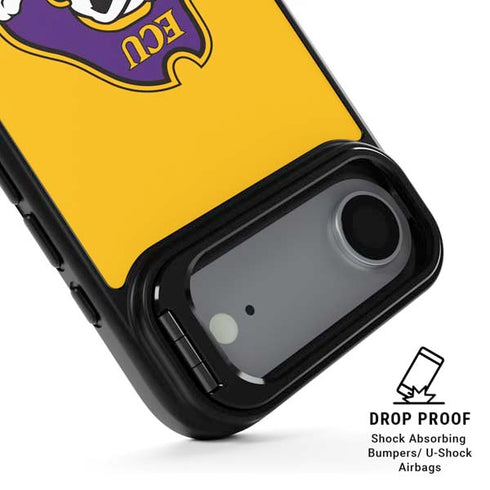 East Carolina University ECU Pirates Logo Yellow iPhone 17 Air Kickstand Case