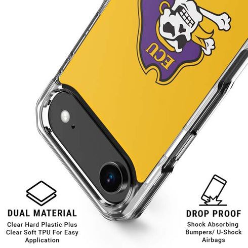 East Carolina University ECU Pirates Logo Yellow iPhone 17 Air MagSafe Case