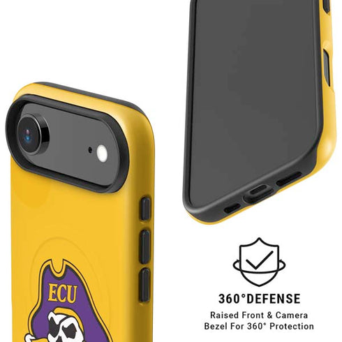 East Carolina University ECU Pirates Logo Yellow iPhone 17 Air Magsafe Impact Case