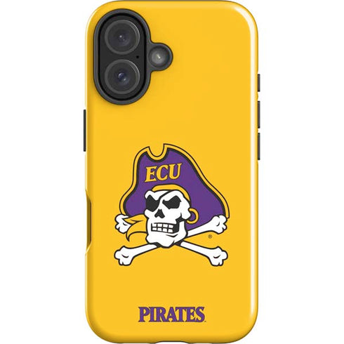 East Carolina University ECU Pirates Logo Yellow iPhone 17 Impact Case