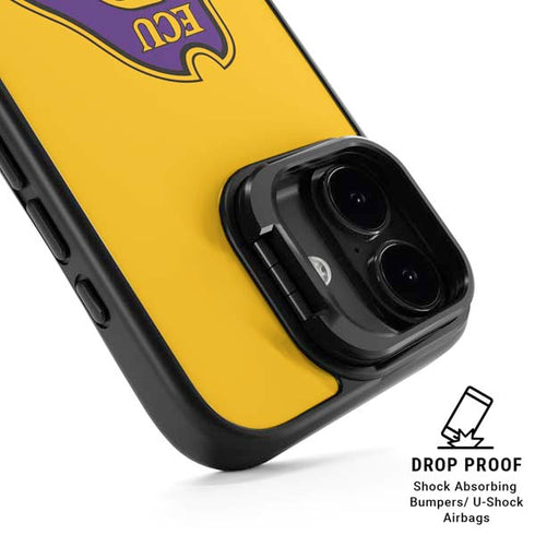 East Carolina University ECU Pirates Logo Yellow iPhone 17 Kickstand Case