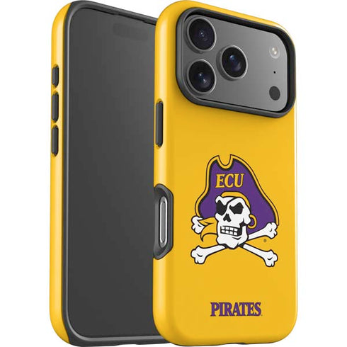 East Carolina University ECU Pirates Logo Yellow iPhone 17 Pro Impact Case